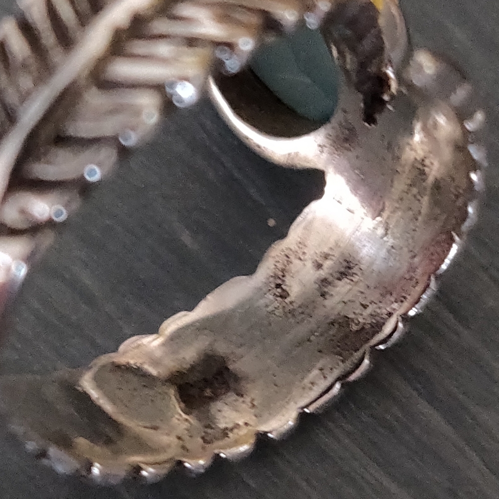 Aqua Chalcedony Sterling Silver Ring - image 4